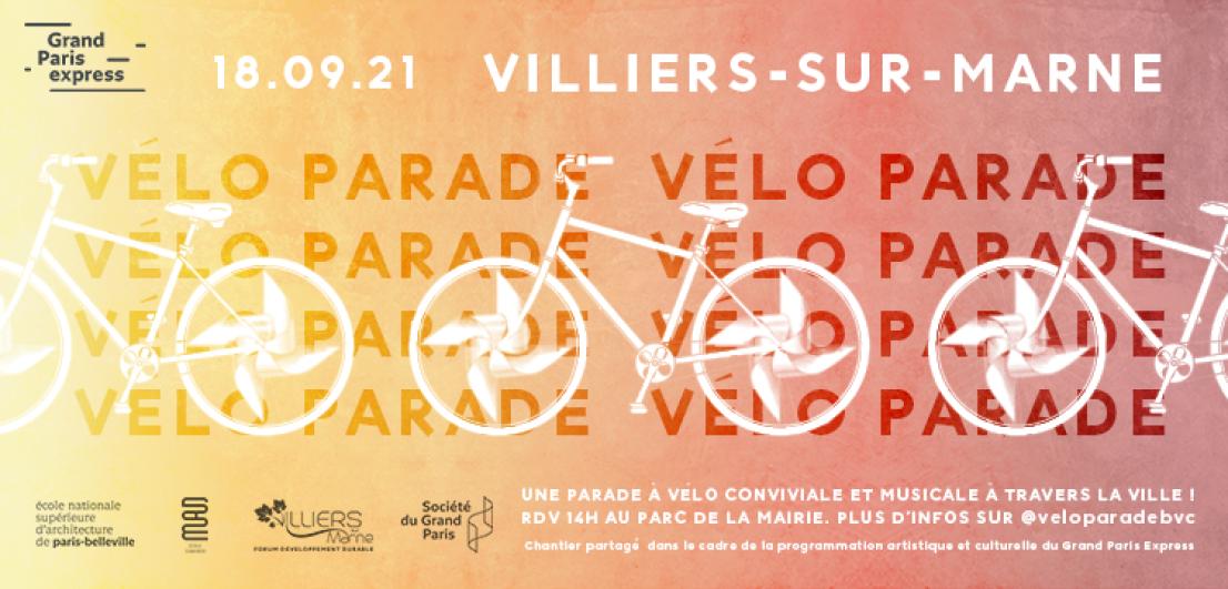 Affiche vélo parade Villiers