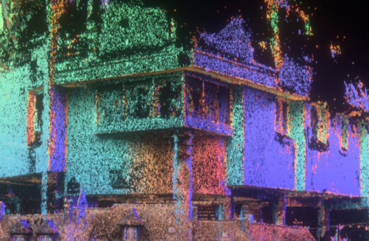 Extrait de l’œuvre immersive « Hétérotopia, les espaces rêves du Grand Paris », composée de paysages urbains futuristes et colorés
